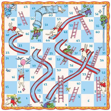 Printable Chutes And Ladders Game Board